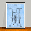 1866 Fisk Cornet Patent Print - Unframed