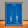 1868 Paint Brush Patent Print - Unframed