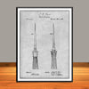 1868 Paint Brush Patent Print - Unframed