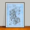 1869 Thomas Edison Telegraph Patent Print - UNFRAMED