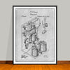 1869 Thomas Edison Telegraph Patent Print - UNFRAMED