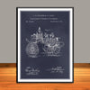 1872 Chemical Fire Engine Patent Print - UNFRAMED