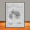 1872 Chemical Fire Engine Patent Print - UNFRAMED