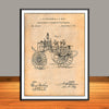 1872 Chemical Fire Engine Patent Print - UNFRAMED