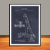 1874 Fireman's Ladders Patent Print - UNFRAMED
