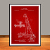 1874 Fireman's Ladders Patent Print - UNFRAMED