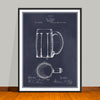 1876 Beer Mug Patent Print - UNFRAMED