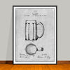1876 Beer Mug Patent Print - UNFRAMED
