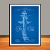 1876 Fire And Drinking Hydrant Patent Print - Unframed