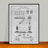 1876 Pharmacist Capsuling Medicine Patent Print - Unframed