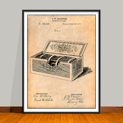 1877 Packing Cigars Patent Print - UNFRAMED