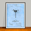 1877 Stencil Pen Tattooing Machine by Thomas Edison Patent Print - Unframed