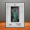1879 Bartholdi Statute Of Liberty Patent Print - Unframed