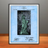 1879 Bartholdi Statute Of Liberty Patent Print - Unframed