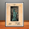 1879 Bartholdi Statute Of Liberty Patent Print - Unframed