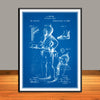 1880 Firemen's Suit Patent Print - Unframed