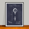 1880 Thomas Edison Electric-Lamp Patent Print - Unframed