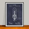 1880 Thomas Edison Electric-Lights Patent Print - Unframed