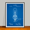 1880 Thomas Edison Electric-Lights Patent Print - Unframed