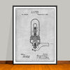 1880 Thomas Edison Electric-Lights Patent Print - Unframed