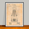 1881 Edison Bulb Patent Print - UNFRAMED