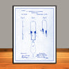 1881 L.H. Latimer Electric Lamp Patent Print - Unframed