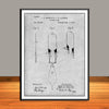1881 L.H. Latimer Electric Lamp Patent Print - Unframed