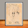 1881 L.H. Latimer Electric Lamp Patent Print - Unframed