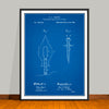 1881 Thomas Edison Incandescing Electric Lamp Patent Print - Unframed
