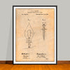 1881 Thomas Edison Incandescing Electric Lamp Patent Print - Unframed