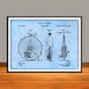 1881 Velocipede Bicycle Horizontal Patent Print - Unframed