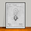 1882 Edison Bulb Patent Print - UNFRAMED