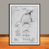 1882 Cairns Fireman's Hat Patent Print - Unframed
