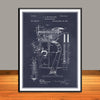 1883 J.E. Matzeliger Lasting Machine Patent Print - Unframed