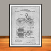 1885 Electric Fire Engine Patent Print - Unframed