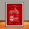 1885 Electric Fire Engine Patent Print - Unframed