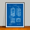 1885 Hidden Flask Patent Print - Unframed