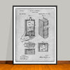 1885 Hidden Flask Patent Print - Unframed