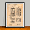 1885 Hidden Flask Patent Print - Unframed