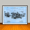 1885 Traveling Thrasher and Separator Patent Print - Unframed