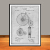 1886 Rich Velocipede Patent Print - Unframed