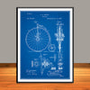 1887 Bouck Bicycle Patent Print - UNFRAMED
