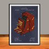 1887 Blair Photographic Camera Colorized Patent Print - Unframed