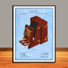 1887 Blair Photographic Camera Colorized Patent Print - Unframed