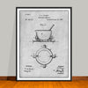 1887 Pharmacist Druggist's Mortar Patent Print - UNFRAMED