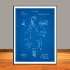 1887 Easel Patent Print - Unframed