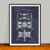1888 Tesla Dynamo Electric Motor Patent Print - UNFRAMED