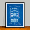 1888 Tesla Dynamo Electric Motor Patent Print - UNFRAMED