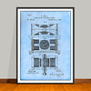 1888 Tesla Dynamo Electric Motor Patent Print - UNFRAMED