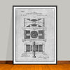 1888 Tesla Dynamo Electric Motor Patent Print - UNFRAMED